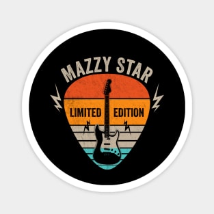 Vintage Mazzy Name Guitar Pick Limited Edition Birthday Magnet